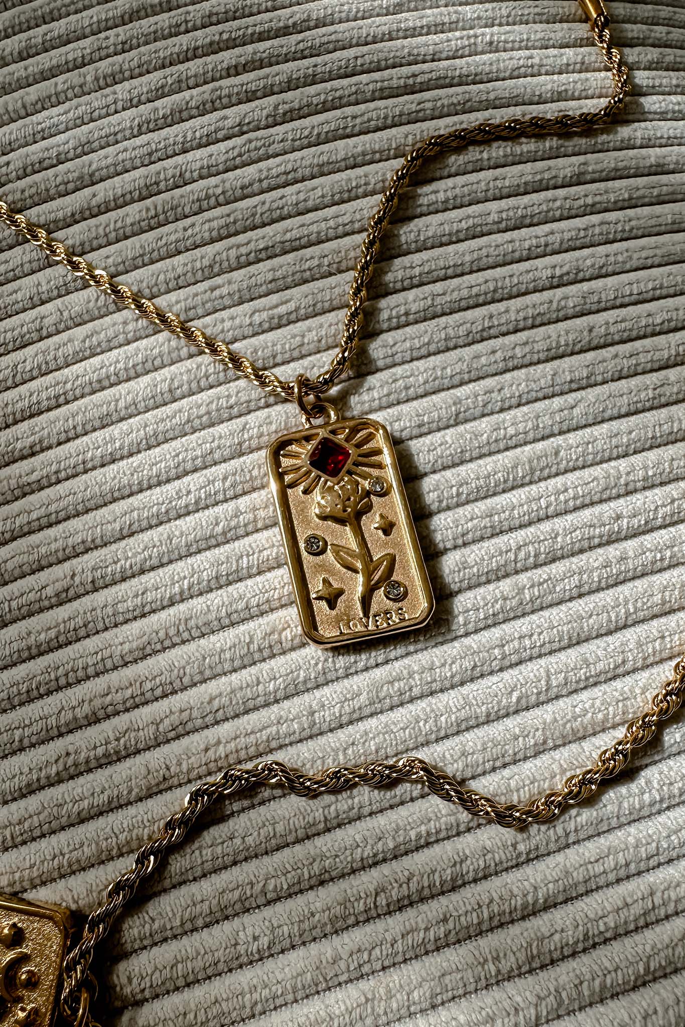 Ketting Hanger Koord Ida Goud - Bellanza