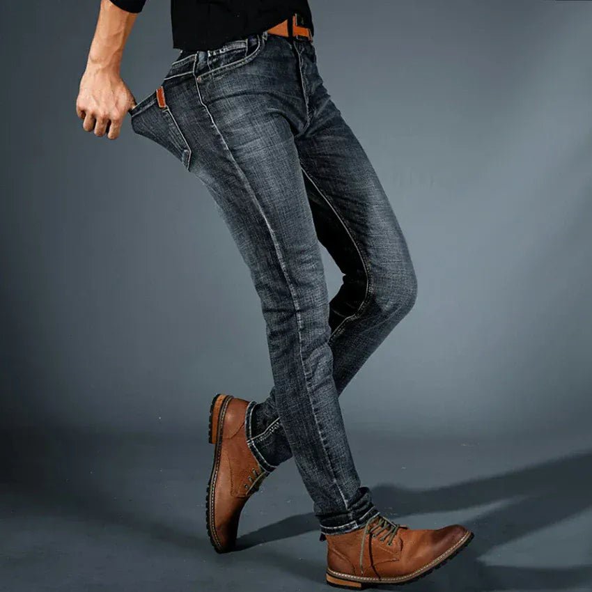 Kian | Slanke & stretch denim broek voor heren - Bellanza