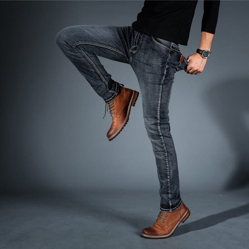 Kian | Slanke & stretch denim broek voor heren - Bellanza