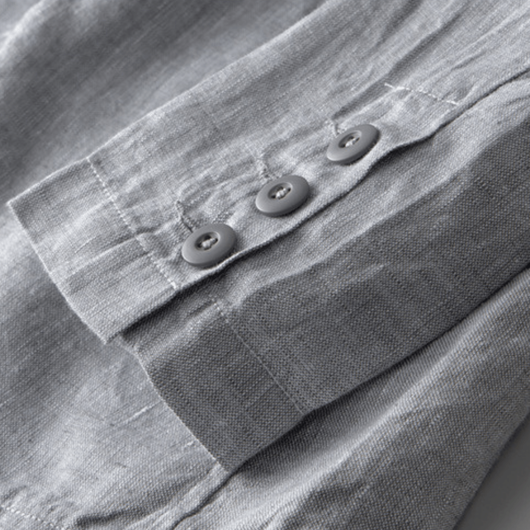 Klassieke Tailored Fit Linnen Blazer - bellanza