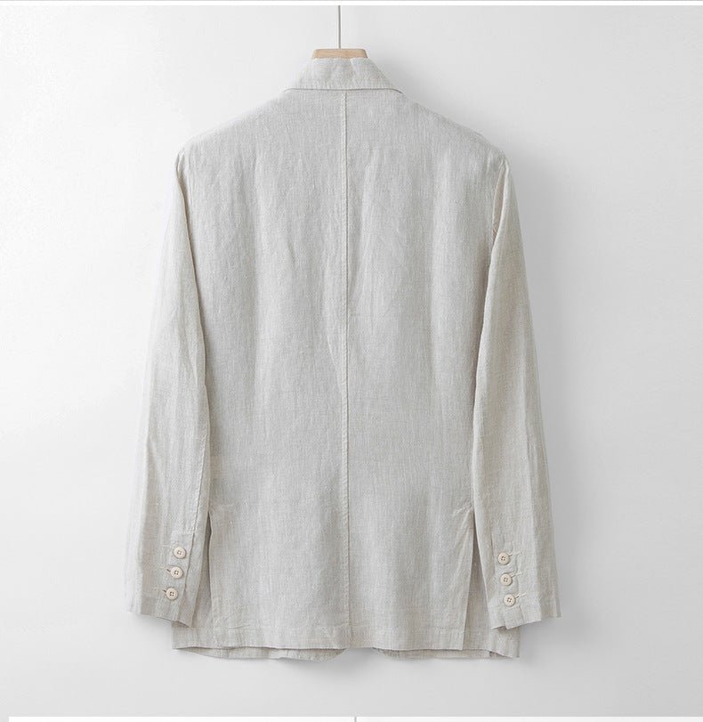 Klassieke Tailored Fit Linnen Blazer - bellanza