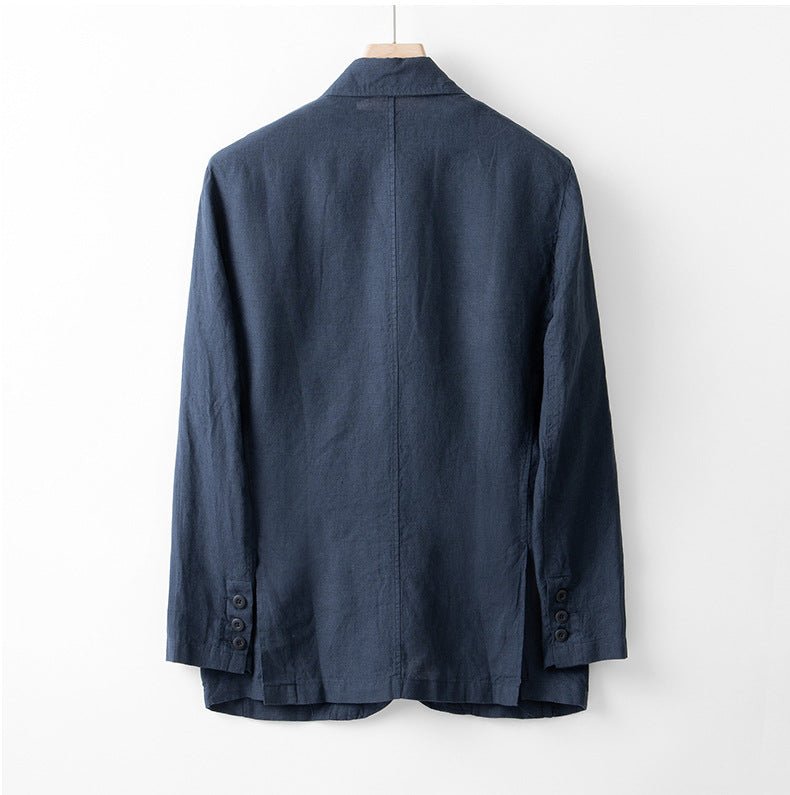 Klassieke Tailored Fit Linnen Blazer - bellanza