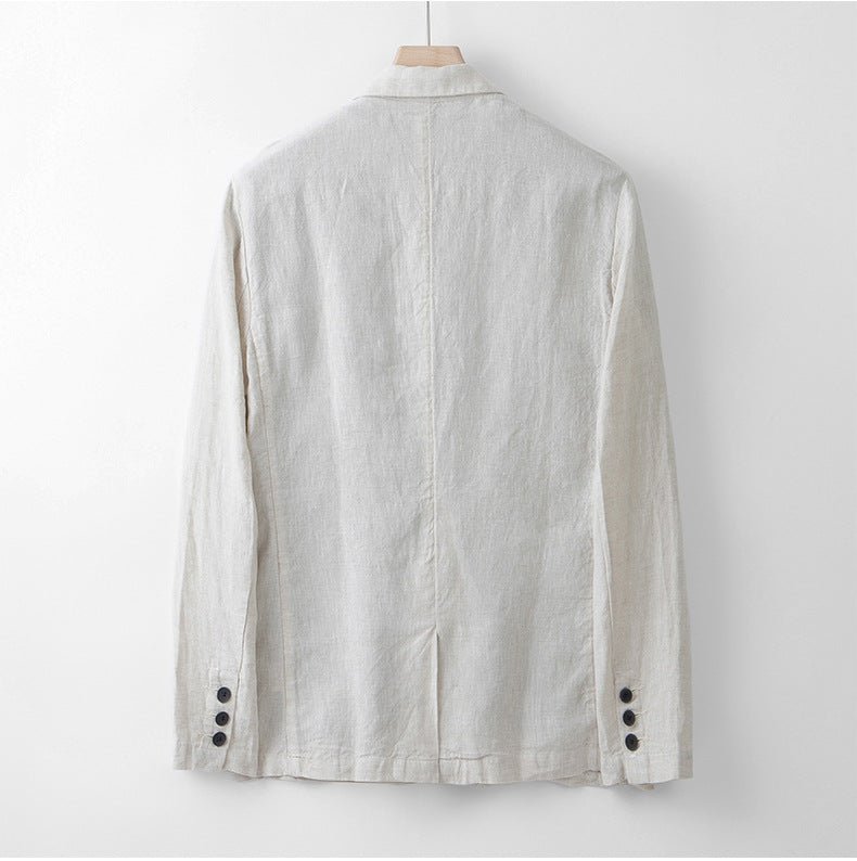 Kust Tailored Fit Linnen Blazer - bellanza