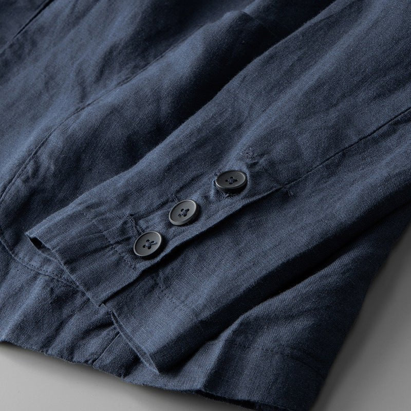 Kust Tailored Fit Linnen Blazer - bellanza