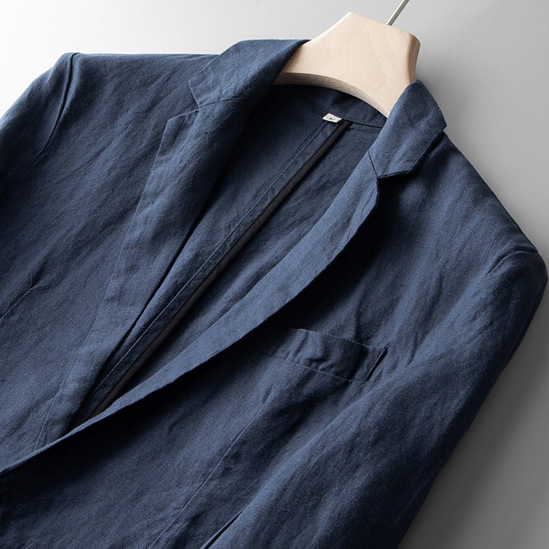 Kust Tailored Fit Linnen Blazer - bellanza