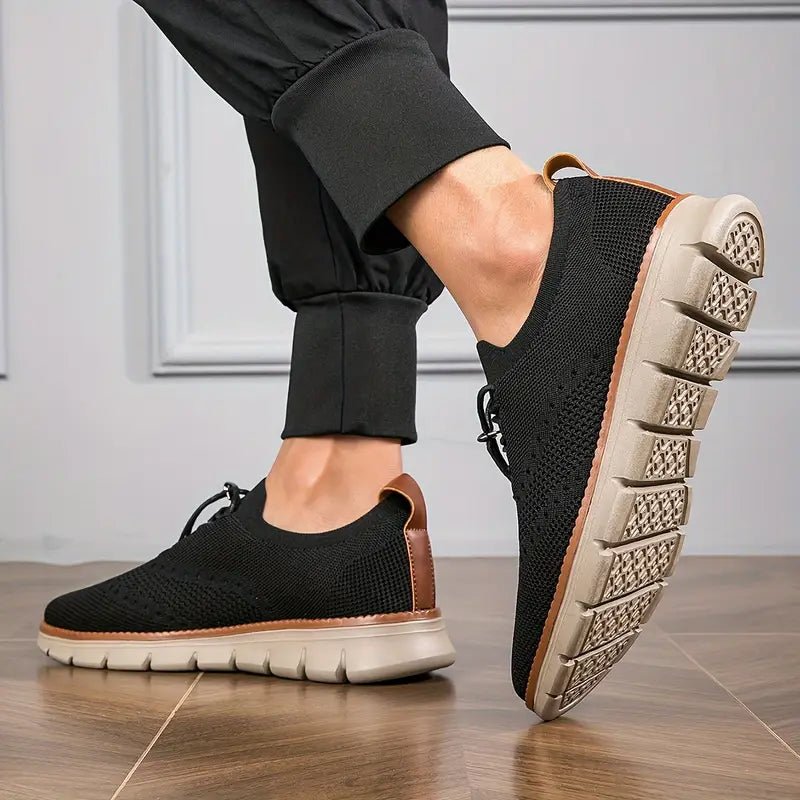 LENNART™ | GEBREIDE CASUAL SNEAKERS - bellanza