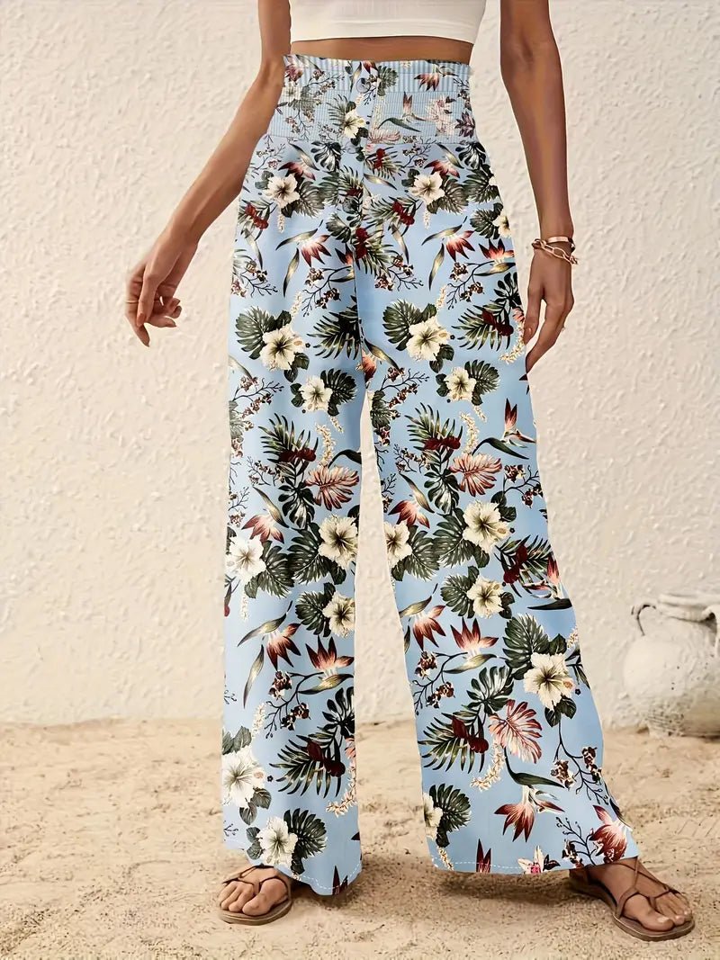 Léonie™ | Luchtige Dames Zomerbroek met Unieke Bloemenprint - bellanza