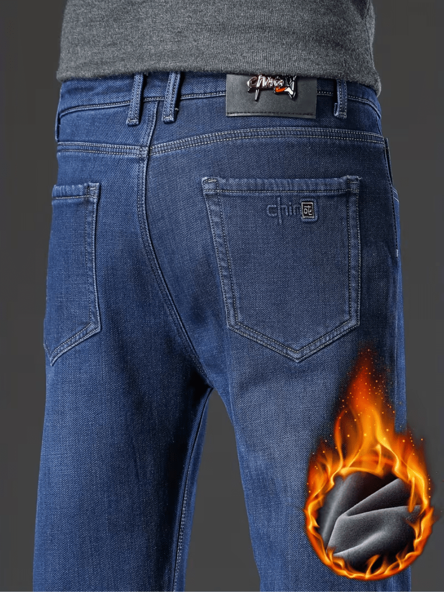 Loak | Stijlvolle en Comfortabele Katoenen Fleece Jeans voor Heren - Bellanza