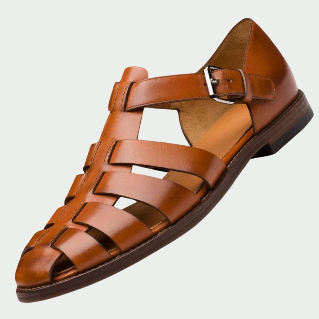 Lorreto | Premium Leren Heren Sandalen - bellanza