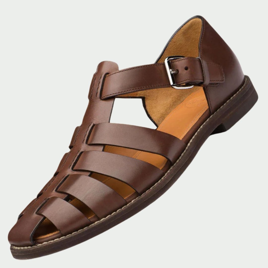 Lorreto | Premium Leren Heren Sandalen - bellanza
