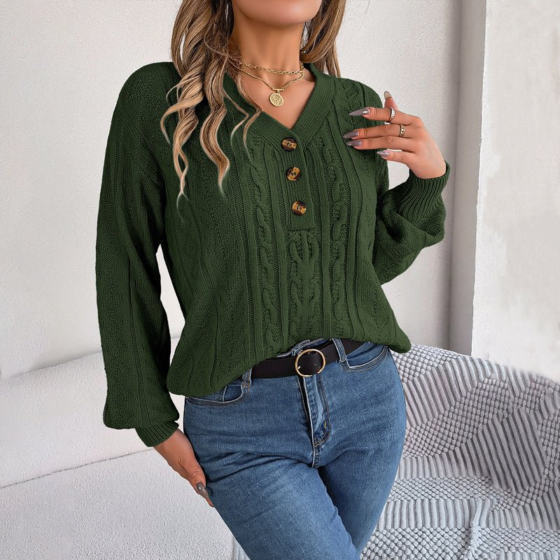 Louisa | Casual Gebreide Kabeltrui - bellanza