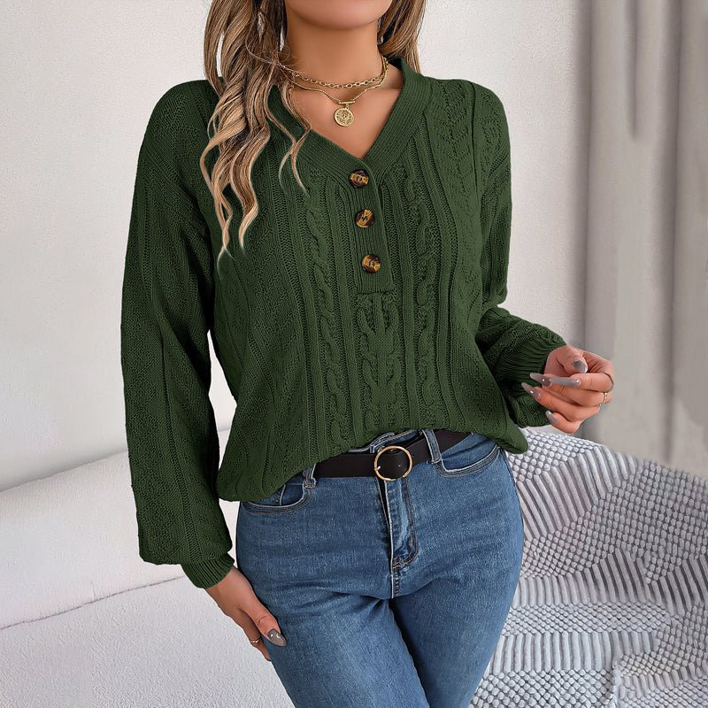 Louisa | Casual Gebreide Kabeltrui - bellanza