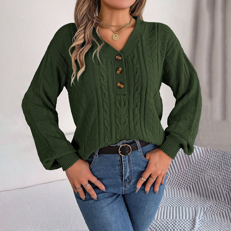 Louisa | Casual Gebreide Kabeltrui - bellanza