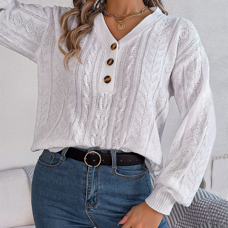 Louisa | Casual Gebreide Kabeltrui - bellanza