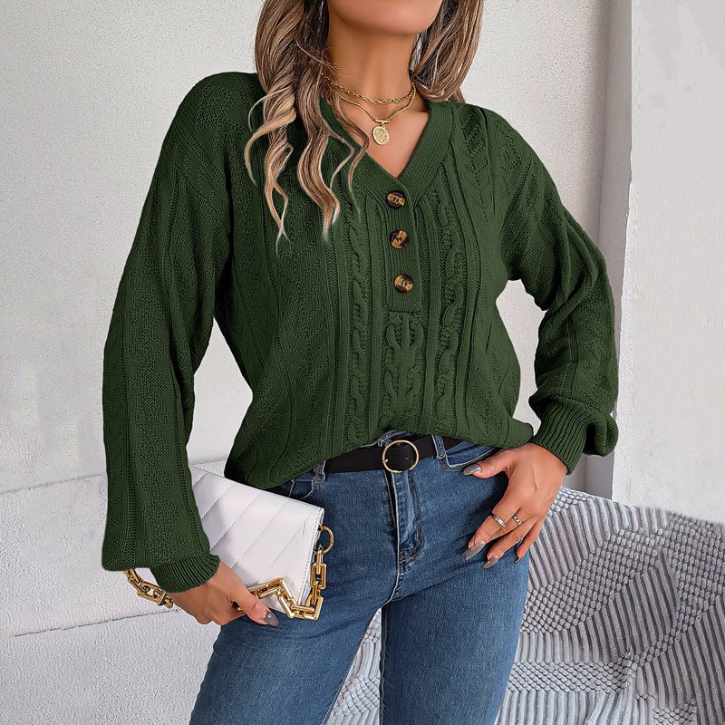 Louisa | Casual Gebreide Kabeltrui - bellanza