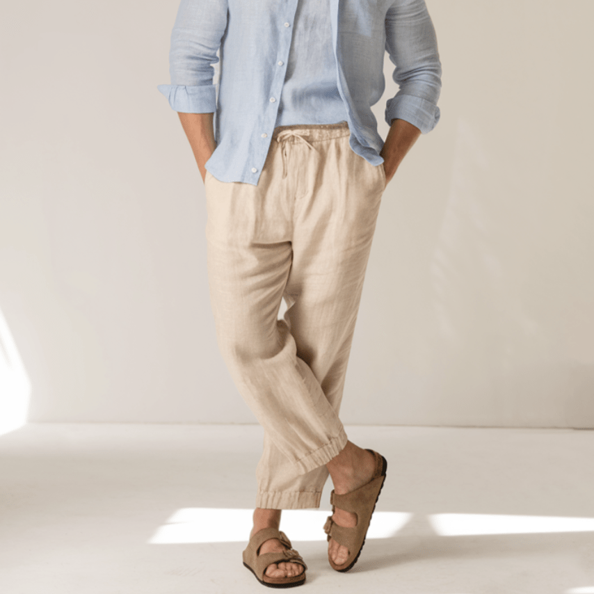 Lucente - Ontspannen Linnen Broek - bellanza