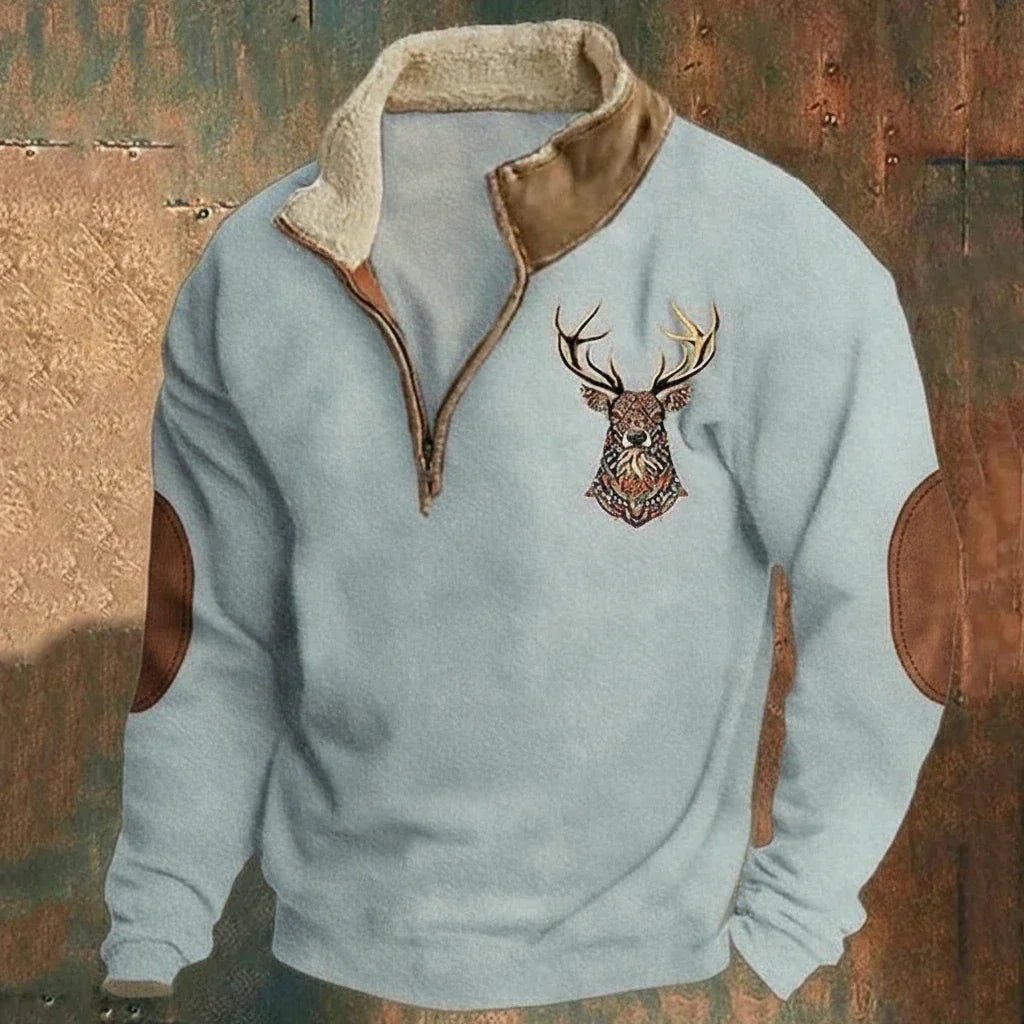 Magnus | Stijlvolle en Comfortabele Heren Trui met Warme Fleece Kraag - Bellanza