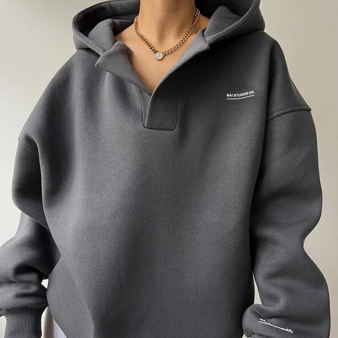 Mai™ | Luxe Elegante Comfortabele Dames Hoodie Oversized - bellanza