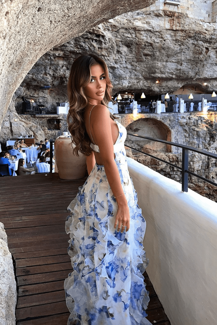 Maisie | Bloemend Maxikleed - bellanza