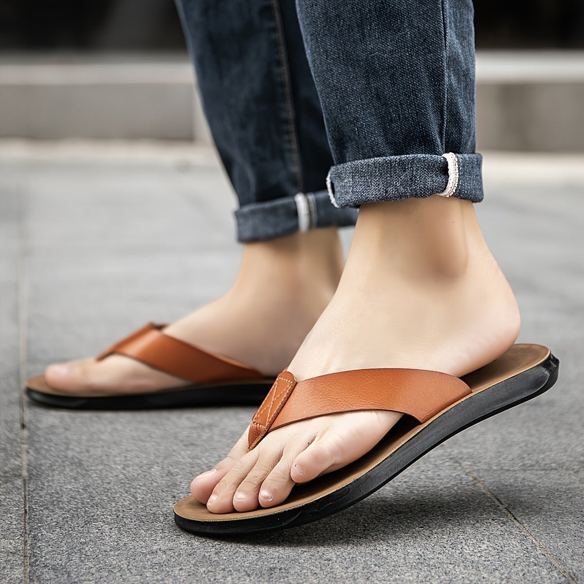 Marcel Klassieke Heren Slippers met PU Zool - bellanza