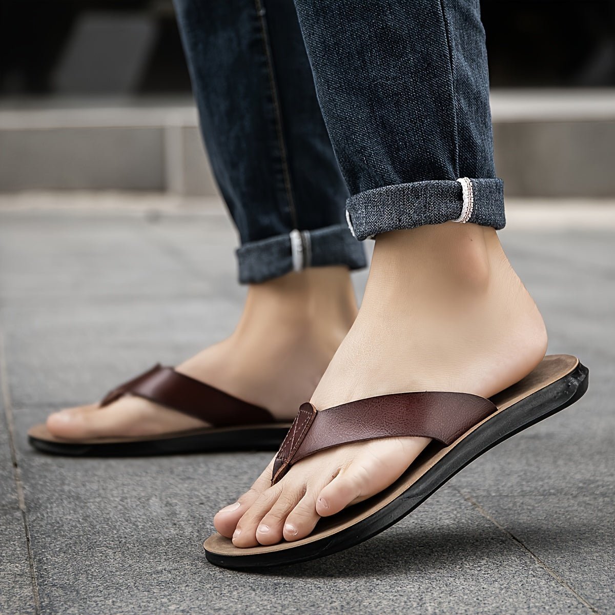 Marcel Klassieke Heren Slippers met PU Zool - bellanza