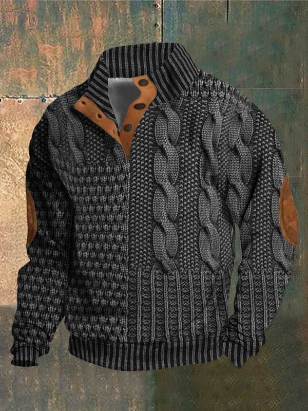 Marco | Casual 3D Geprinte Heren Trui - Bellanza