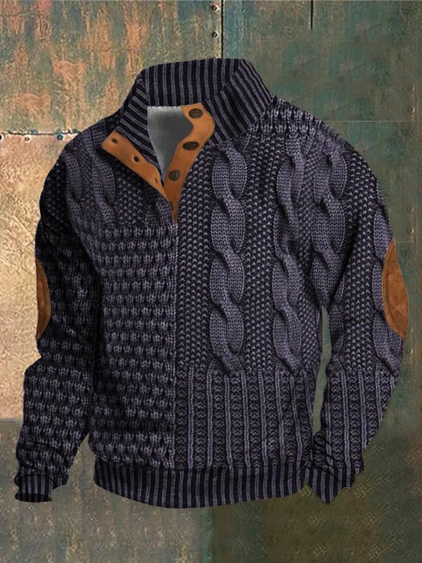 Marco | Casual 3D Geprinte Heren Trui - Bellanza