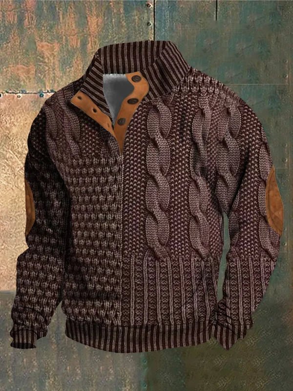Marco | Casual 3D Geprinte Heren Trui - Bellanza