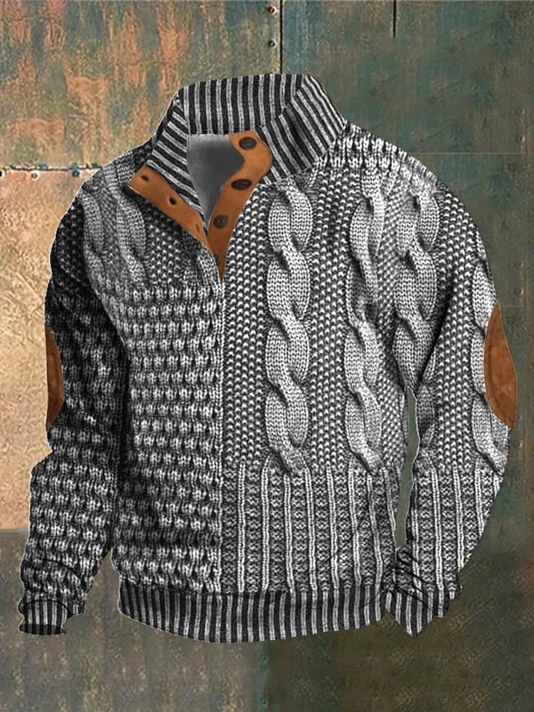 Marco | Casual 3D Geprinte Heren Trui - Bellanza