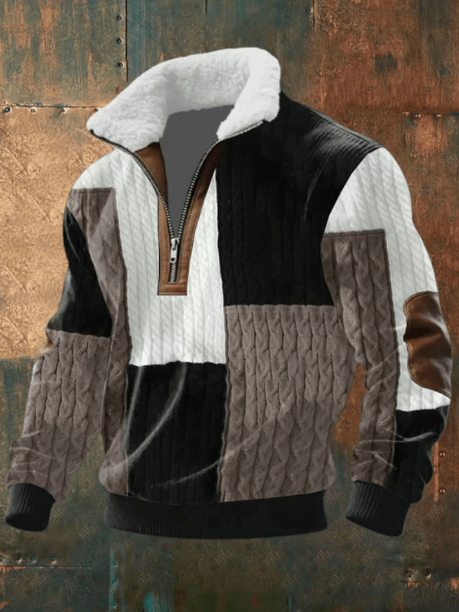 Marcus | Stijlvolle en Comfortabele Heren Trui met Warme Fleece Kraag - Bellanza