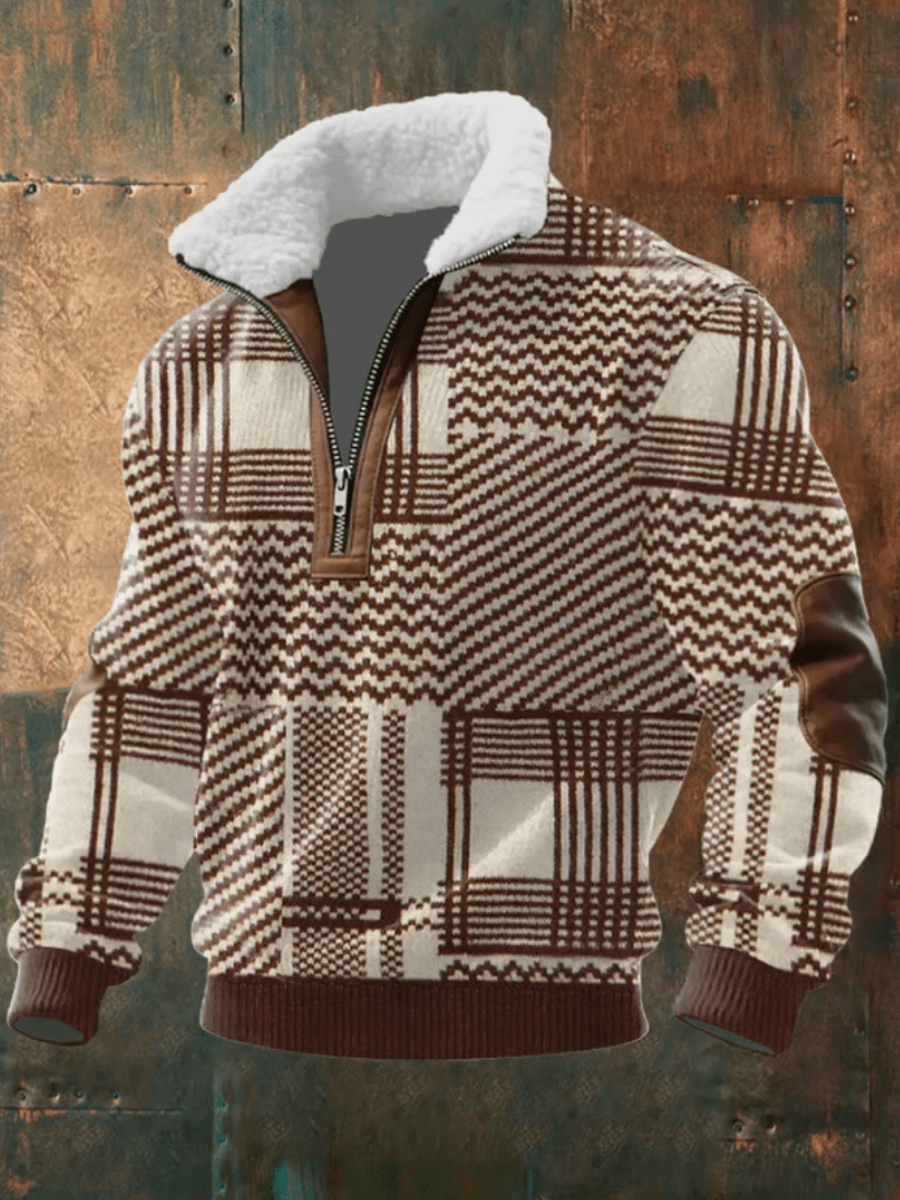 Marcus | Stijlvolle en Comfortabele Heren Trui met Warme Fleece Kraag - Bellanza