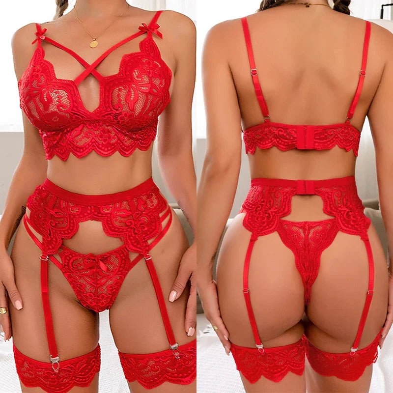 Mariana | 3 - Delige Franse Lingerie Set - bellanza