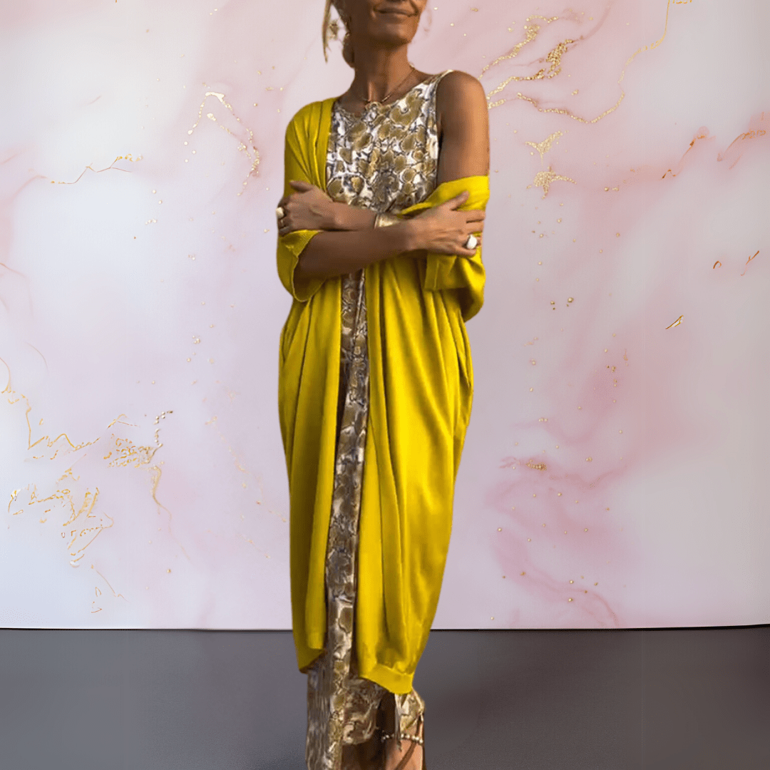 Melanie™ | Elegante jurk met vest - bellanza