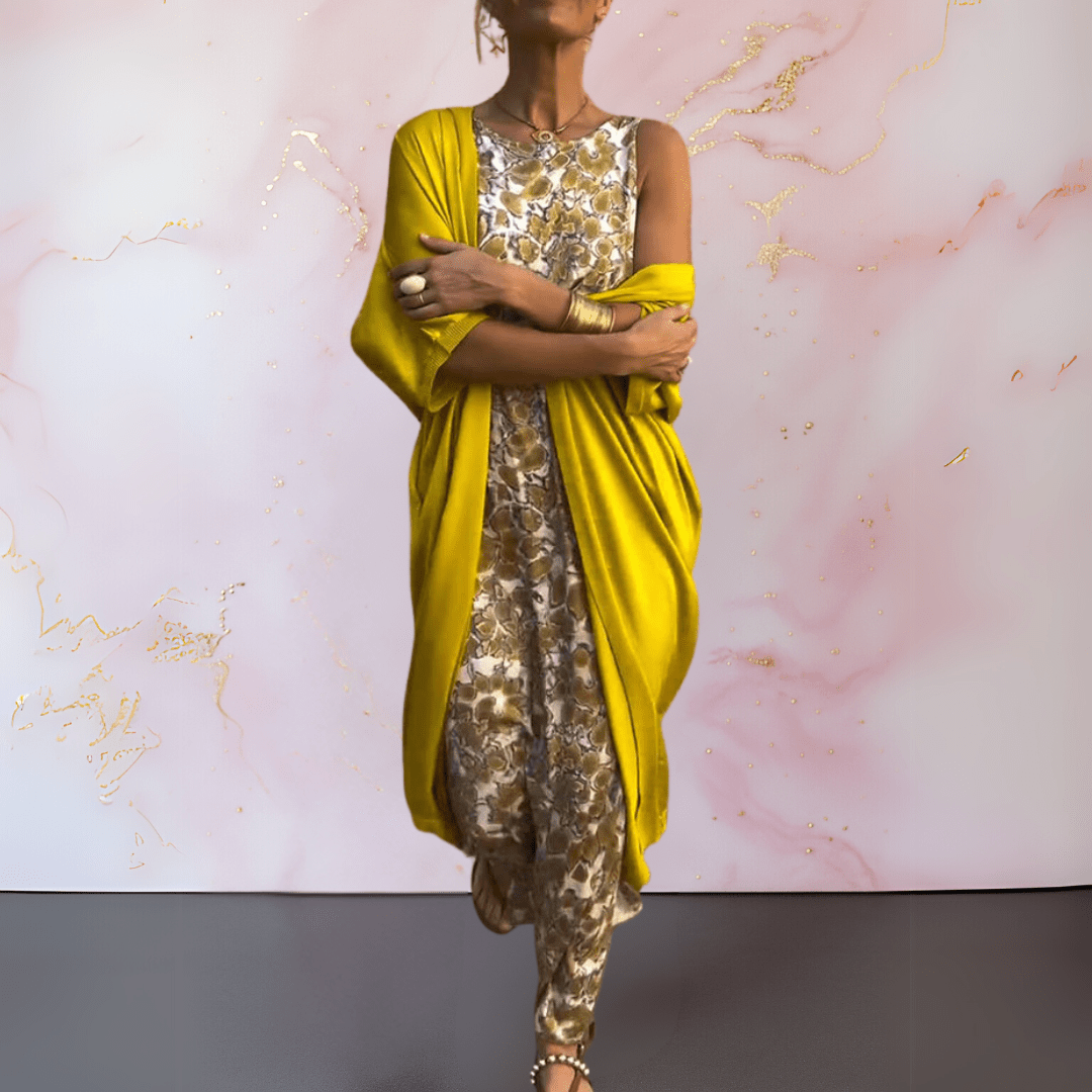 Melanie™ | Elegante jurk met vest - bellanza