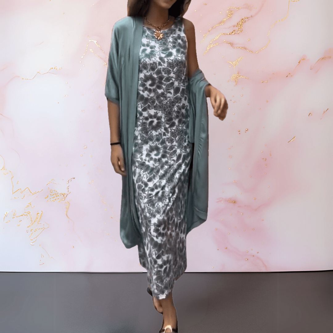 Melanie™ | Elegante jurk met vest - bellanza