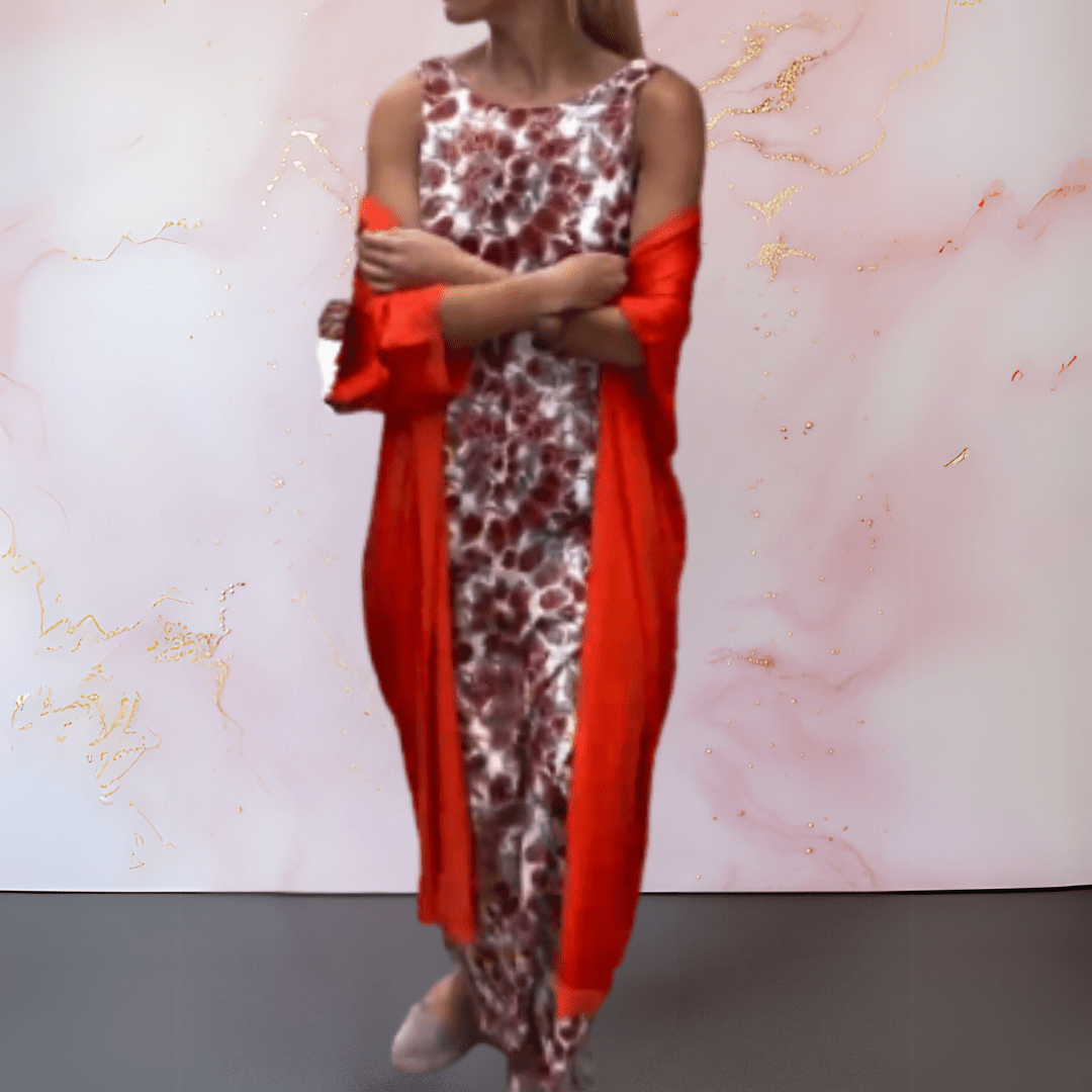 Melanie™ | Elegante jurk met vest - bellanza