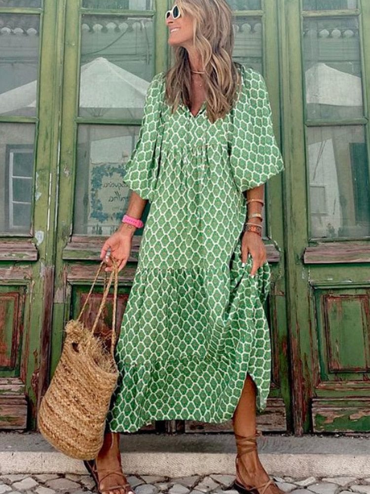 Merel™ - Bohemian maxi - jurk - bellanza