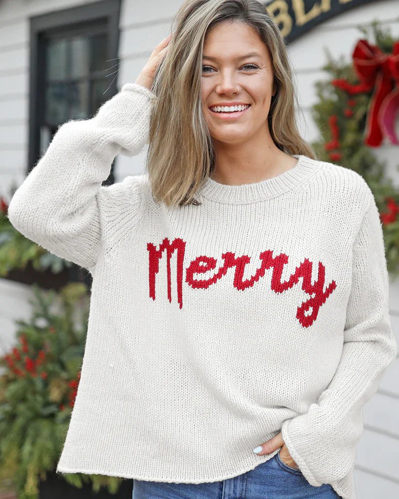 Merry Kerst Sweater voor Dames - bellanza