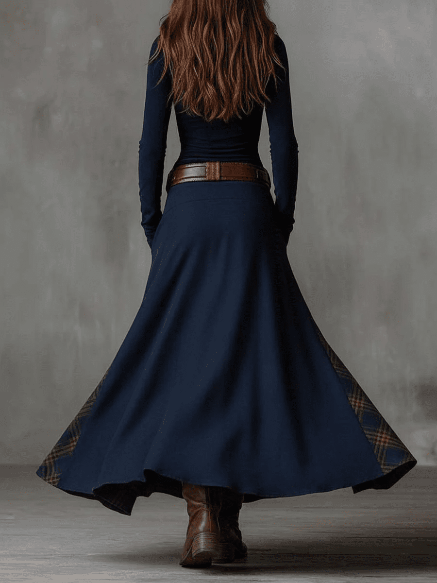Michelle™ - Suède jurk met riem - Bellanza