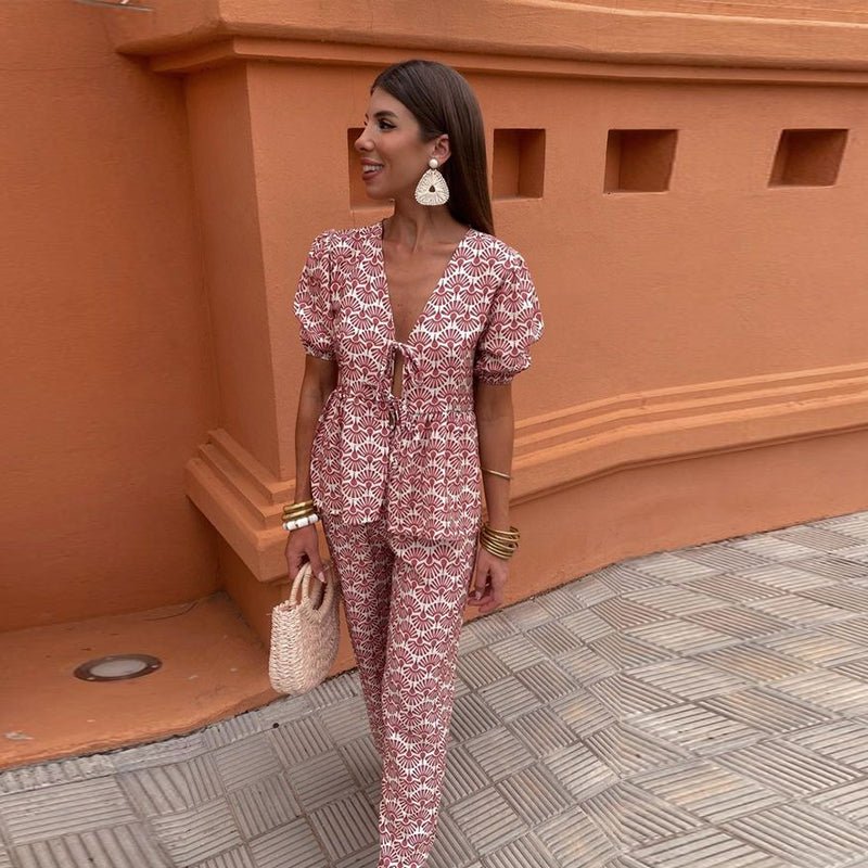 Milani | Casual Geprinte Set - bellanza