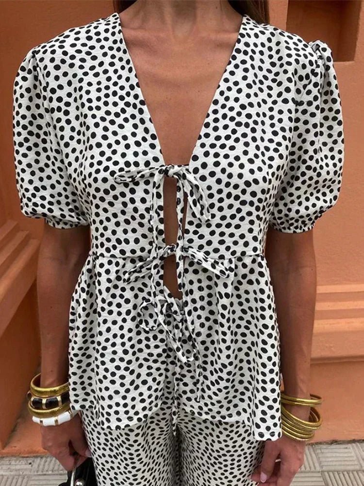 Milani | Casual Geprinte Set - bellanza