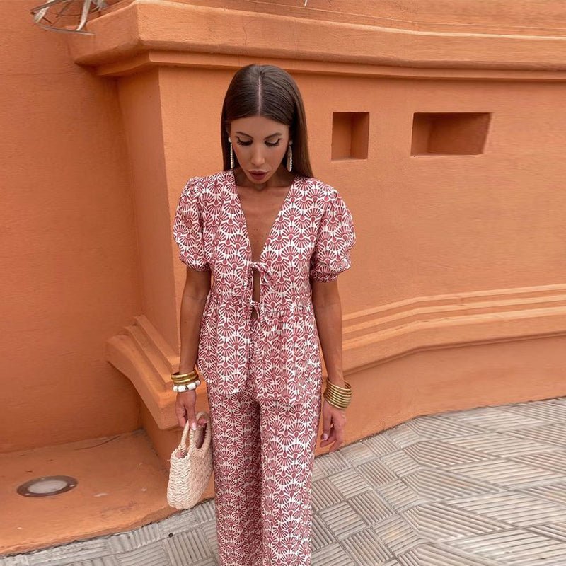 Milani | Casual Geprinte Set - bellanza