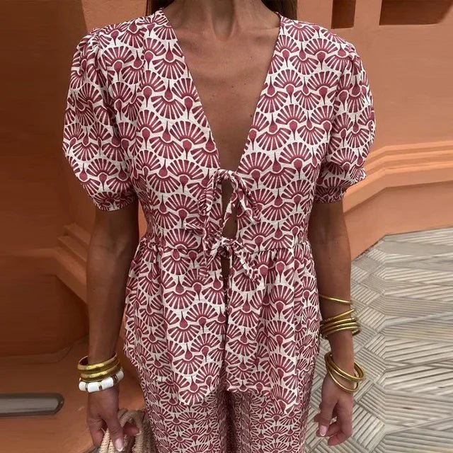 Milani | Casual Geprinte Set - bellanza