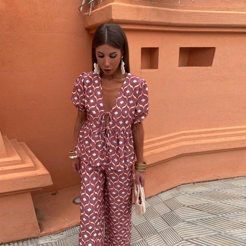 Milani | Casual Geprinte Set - bellanza