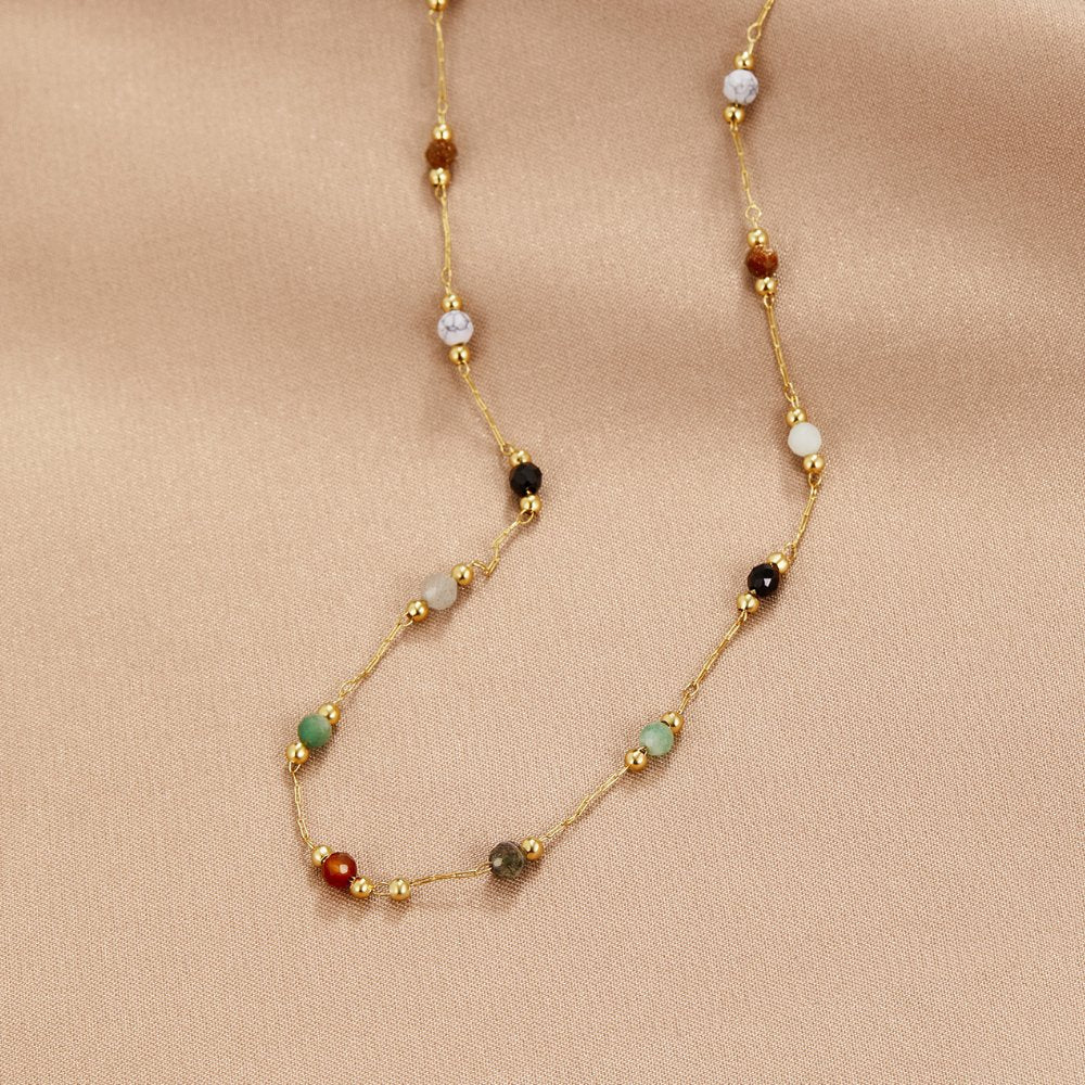 Minimalistische Collier met Steen - Bellanza