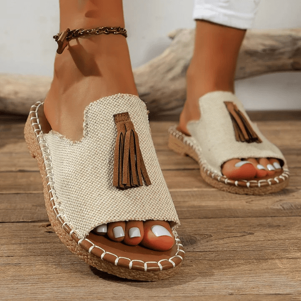 Mireille™ | Orthopedische Dames Sandalen met Boheemse Print - bellanza