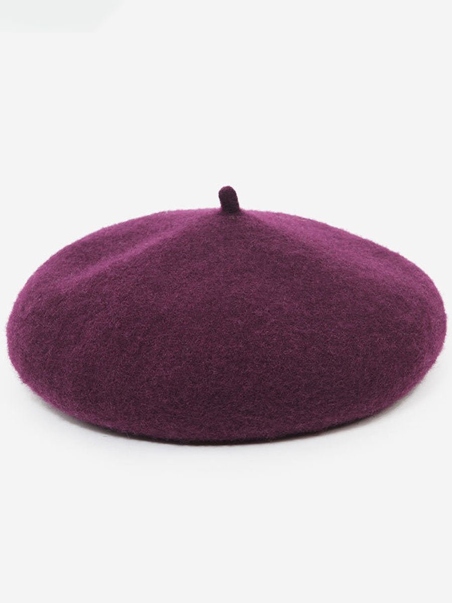 Modieuze Herfst- en Winter Retro Wol Beret Hoed - Bellanza