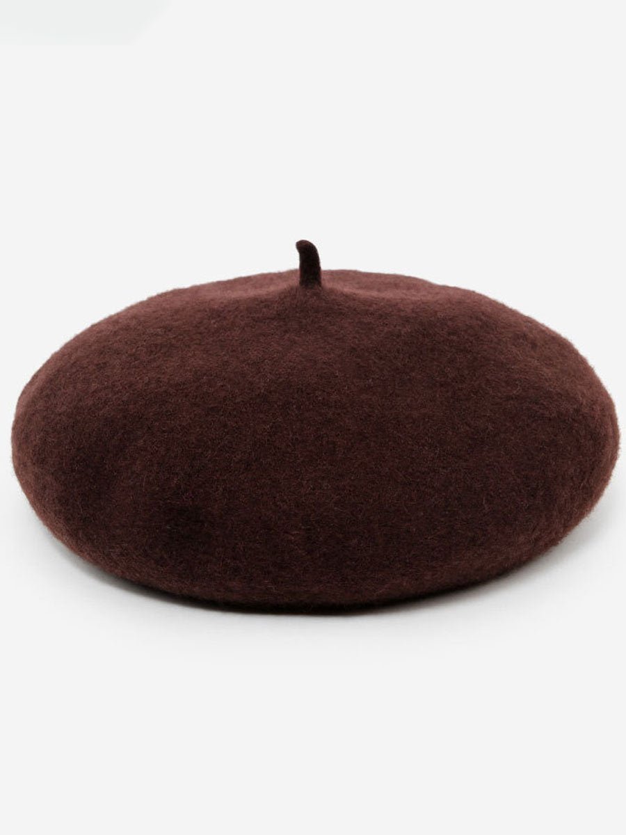 Modieuze Herfst- en Winter Retro Wol Beret Hoed - Bellanza