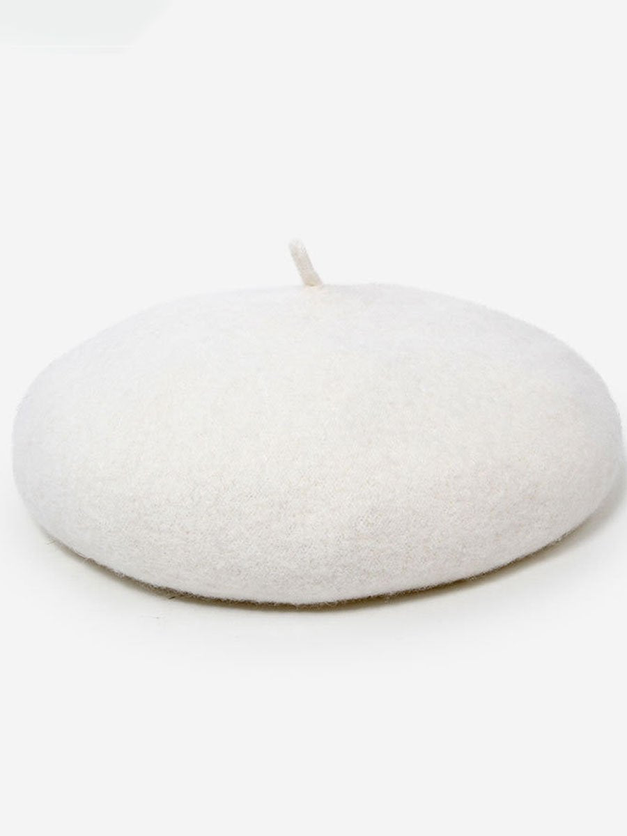 Modieuze Herfst- en Winter Retro Wol Beret Hoed - Bellanza