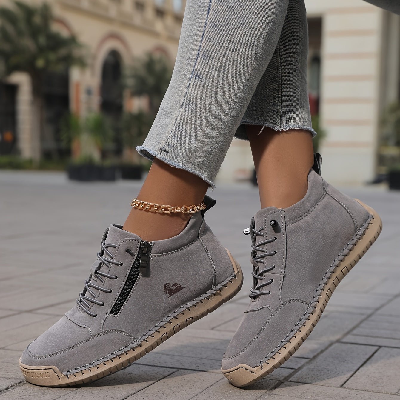 Olivia | Orthopedische Dames Sneakers met Ritssluiting - Bellanza